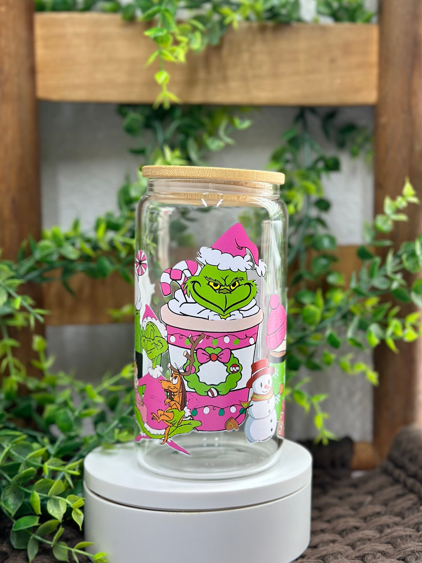 Green Man Pink Christmas